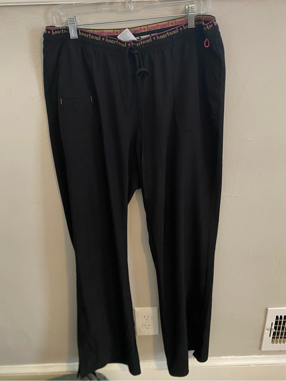 HeartSoul Black Scrub Pants XL